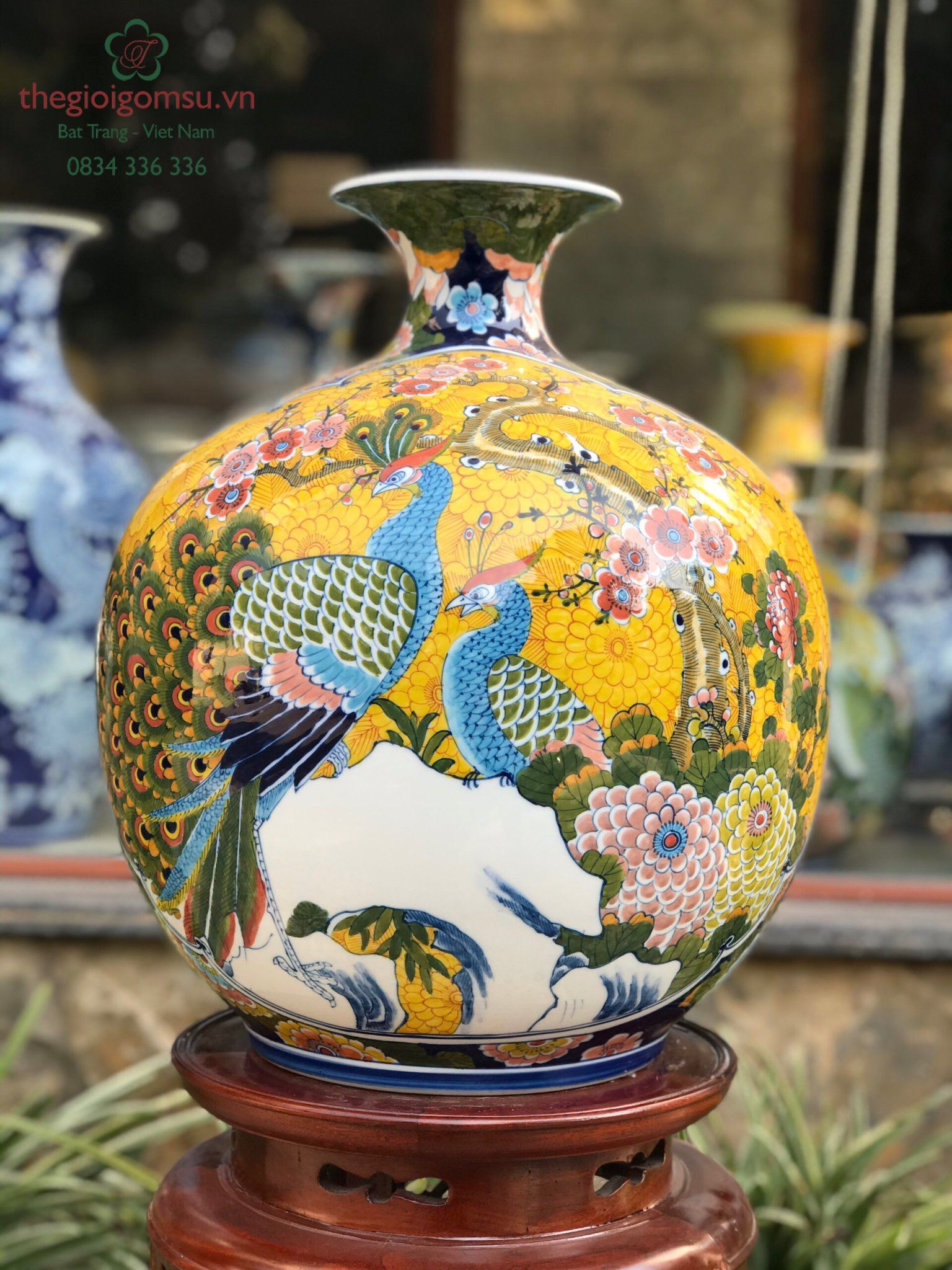 Bình hút tài lộc vàng đại cát " công thành danh toại- Vạn sự như ý"