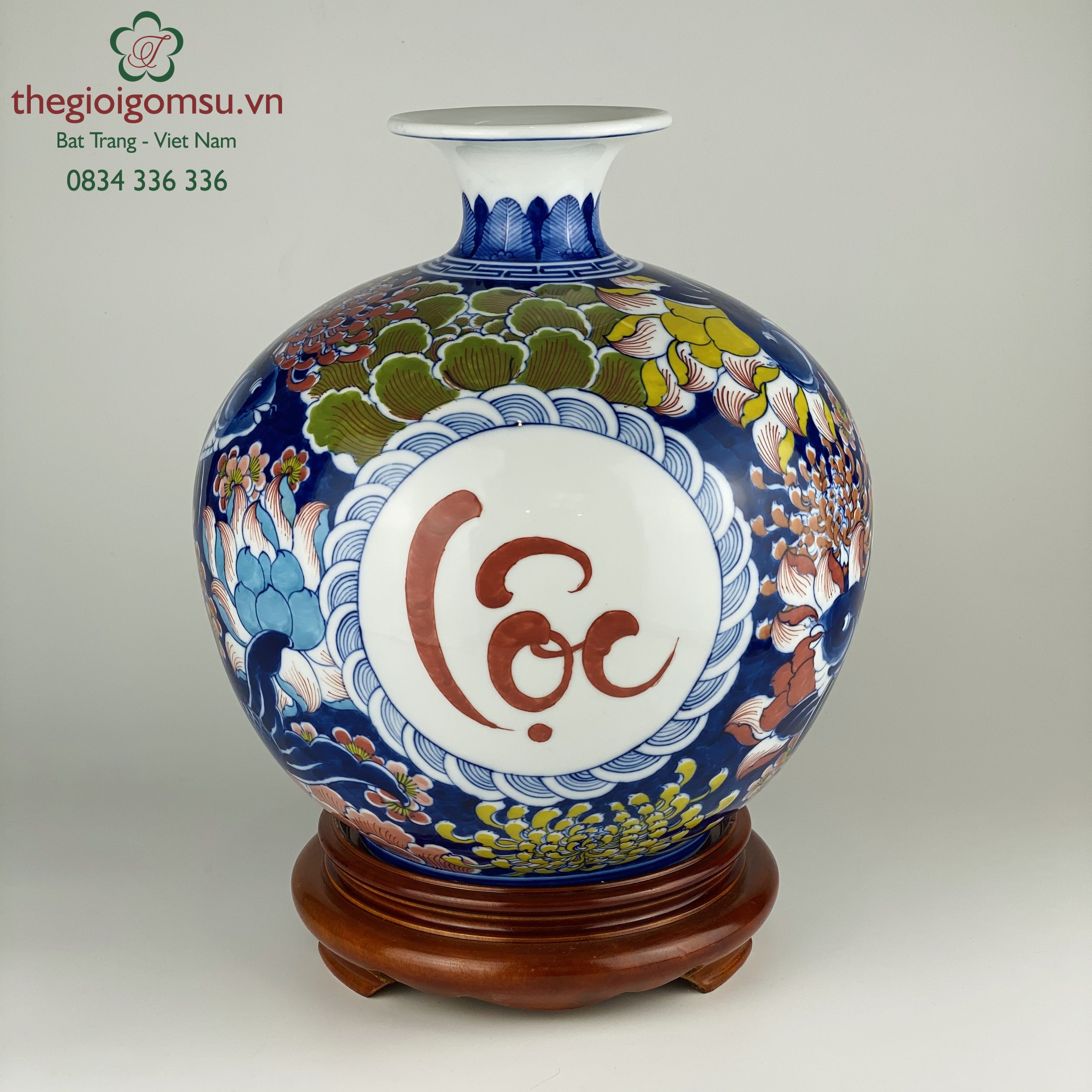 Bình hút tài lộc " Cá chép chữ lộc"