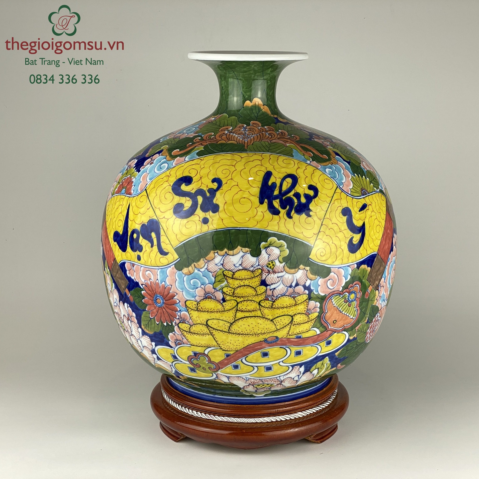 Bình hút tài lộc cá chép "Vạn sự như ý "