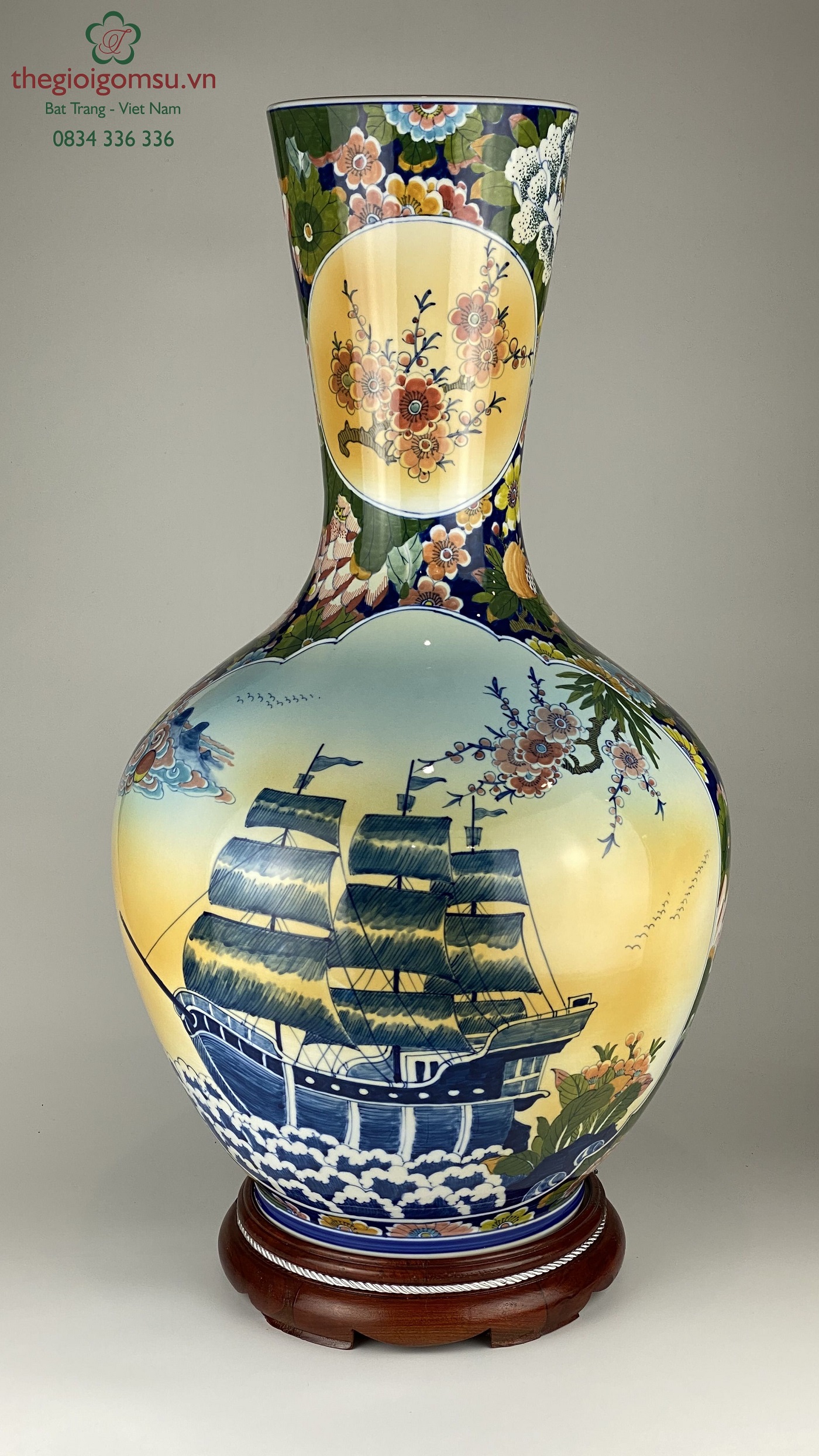 Bình Tỏi phong thủy nhị cảnh "Thuận buồm xuôi gió - Công thành danh toại"