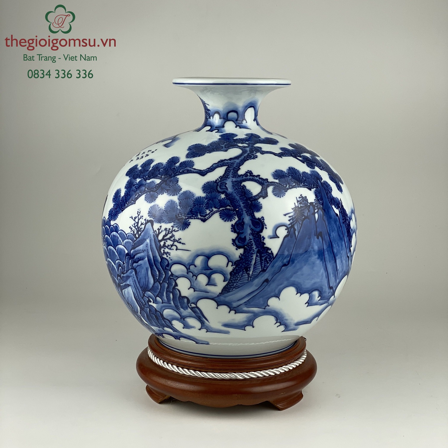 Bình hút tài lộc "Thuận Buồm Xuôi Gió" 2 xanh đại thanh