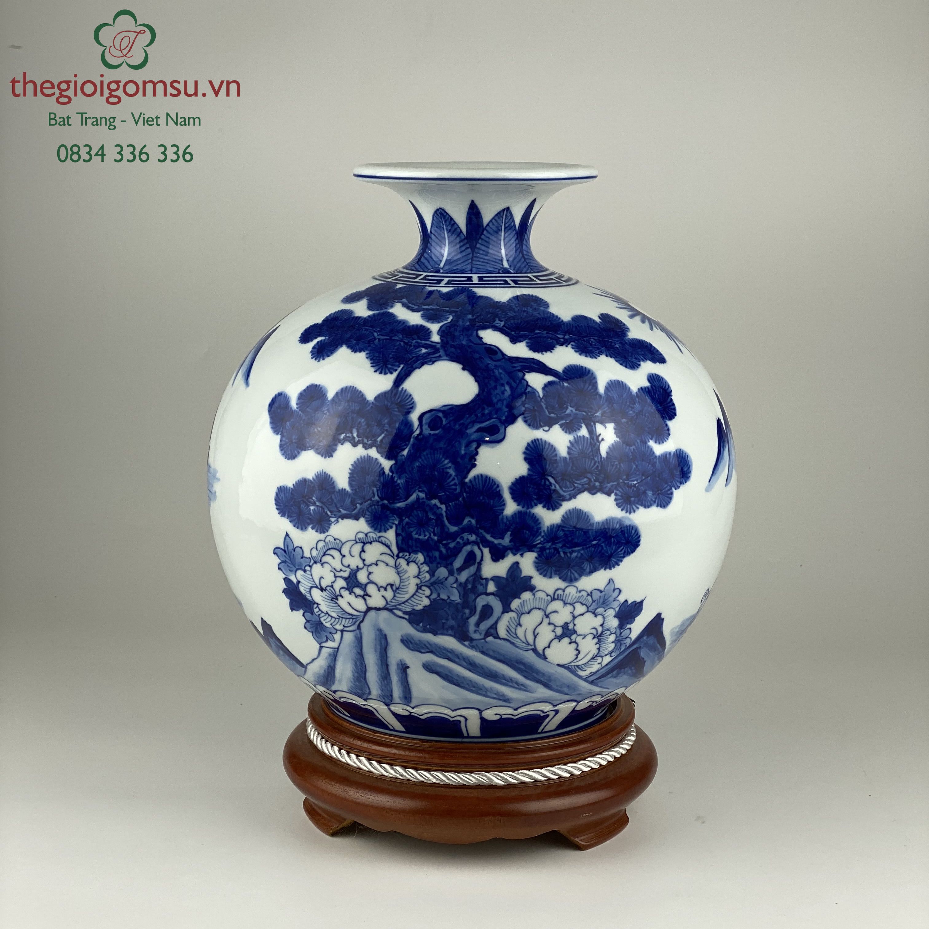 Bình hút tài lộc "Thuận Buồm Xuôi Gió" 3 xanh đại thanh.