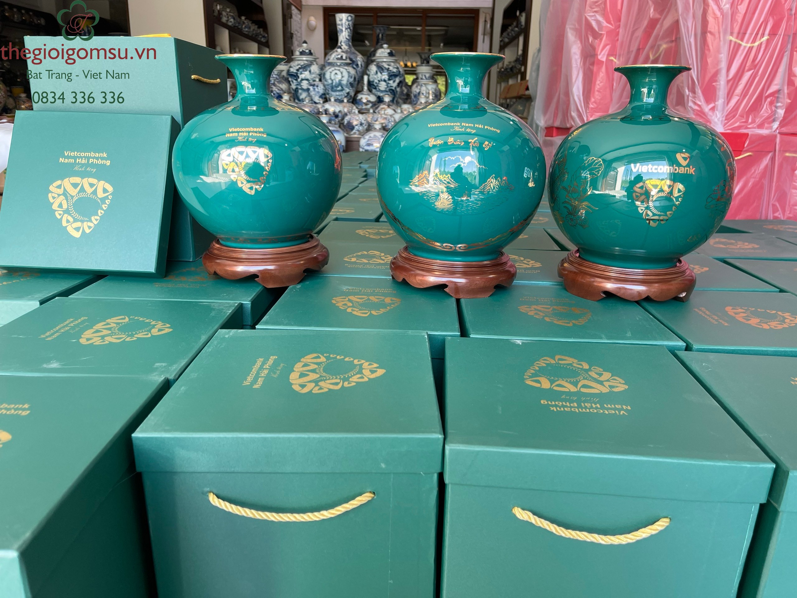 Bình Hút Tài Lộc ngân hàng Vietcombank