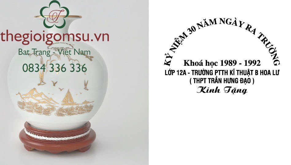 Bình hút Tài Lộc Thuận Buồm Xuôi Gió in logo  kỷ niệm ngày ra trường