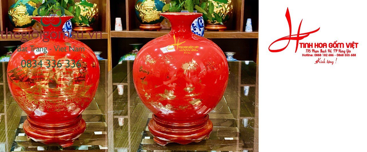 Bình hút Tài Lộc in logo quà tặng đối tác doanh nghiệp