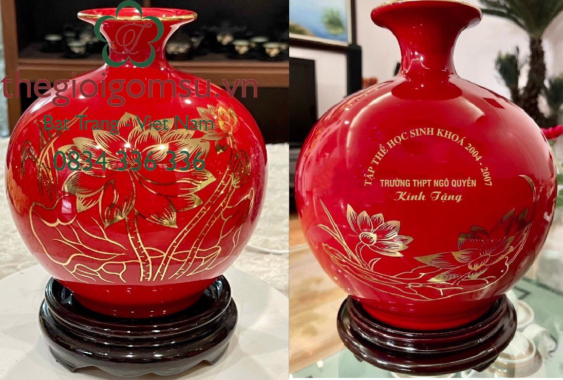 Bình hút Tài Lộc in logo tặng thầy cô giáo