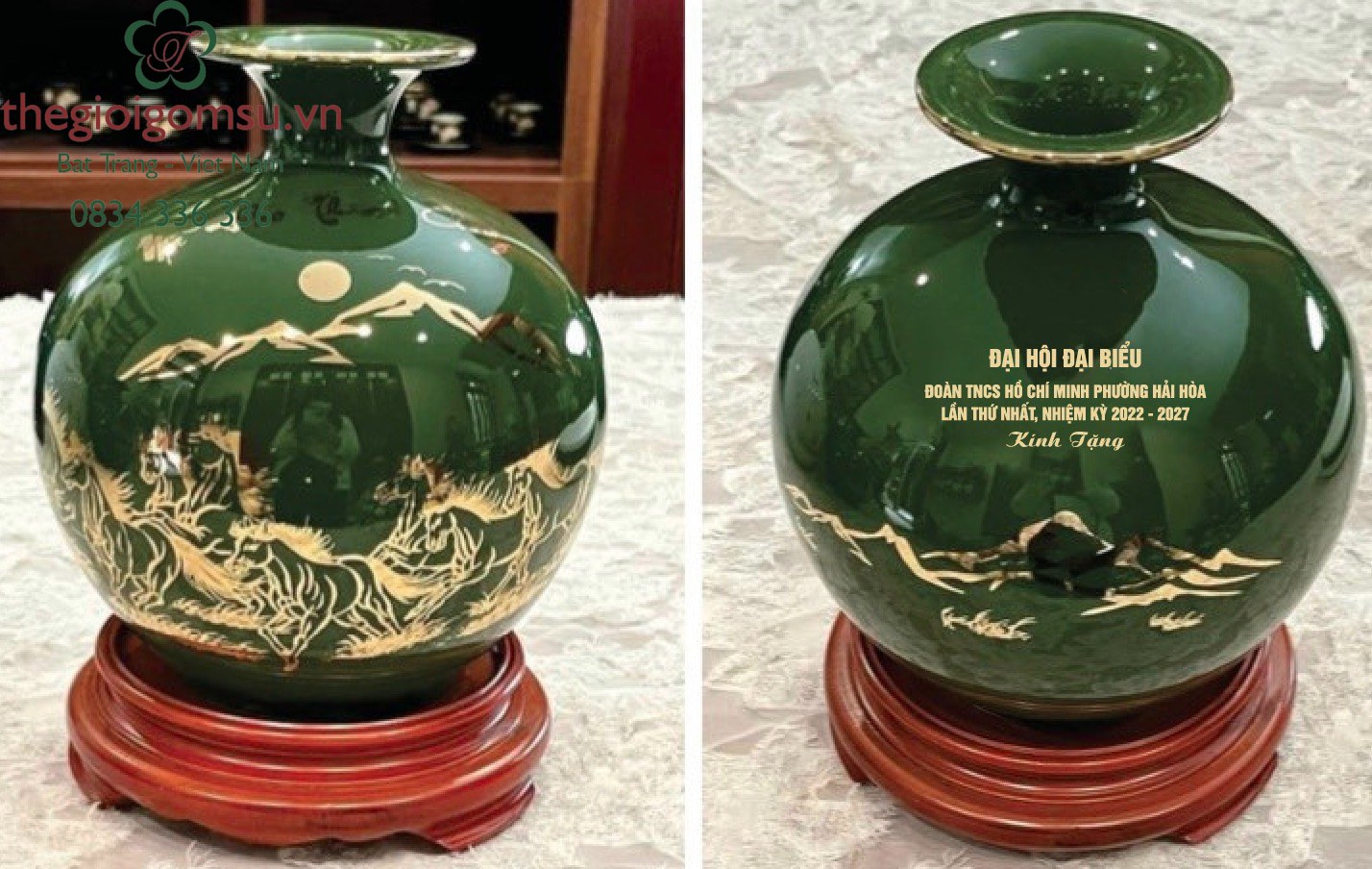 Bình hút Tài Lộc In Logo quà tặng Cơ Quan Đoàn Thể Nhà Nước