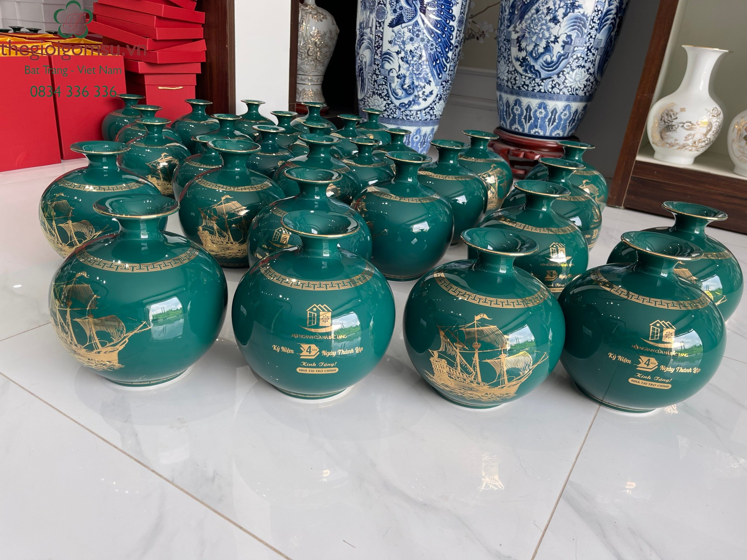 Bình hút Tài Lộc in logo quà tặng đối tác doanh nghiệp