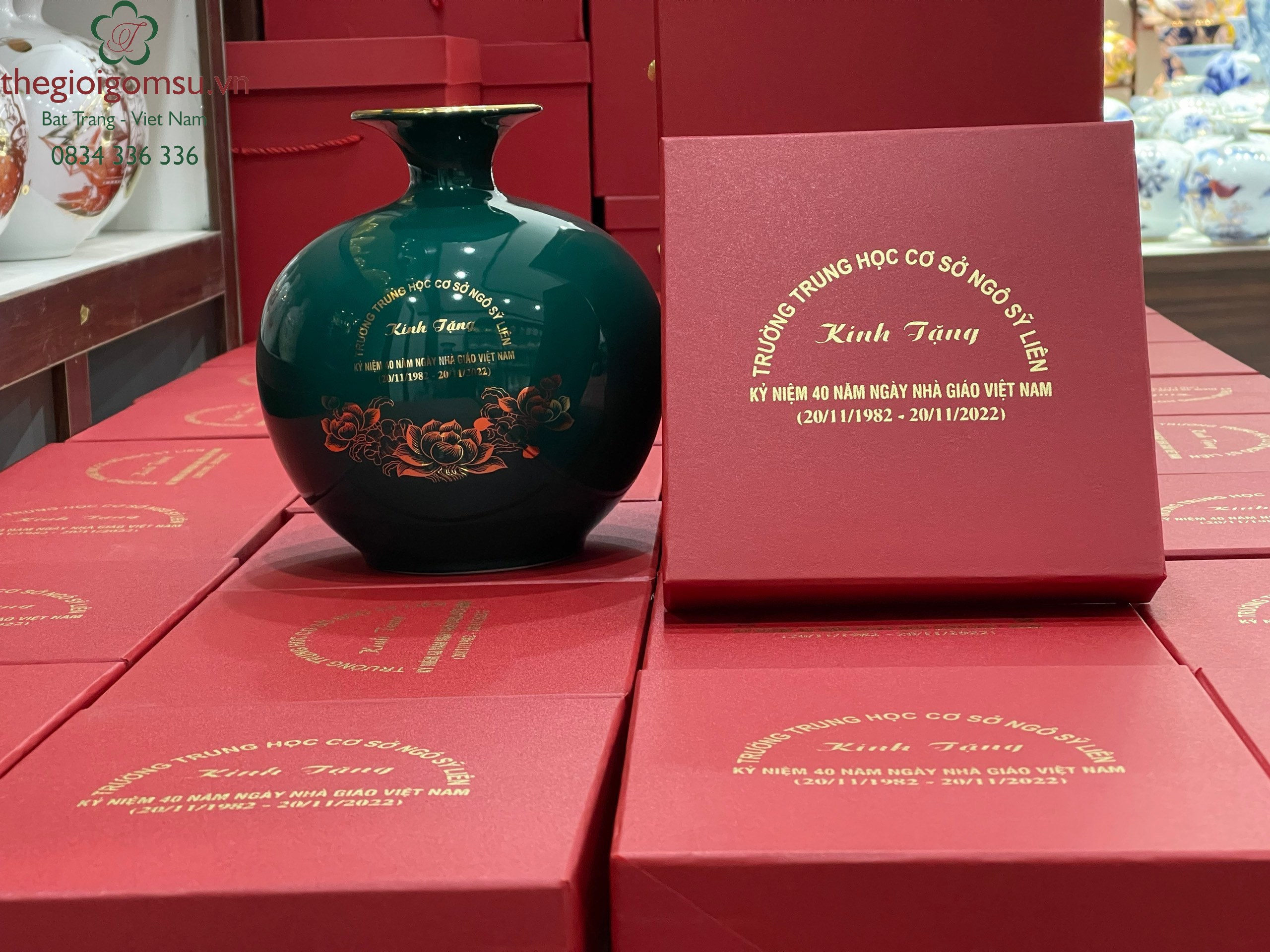 Bình hút Tài Lộc in logo tặng thầy cô giáo