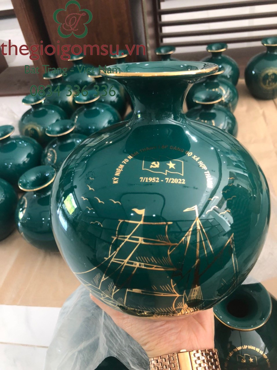 Bình hút Tài Lộc In Logo quà tặng Cơ Quan Đoàn Thể Nhà Nước