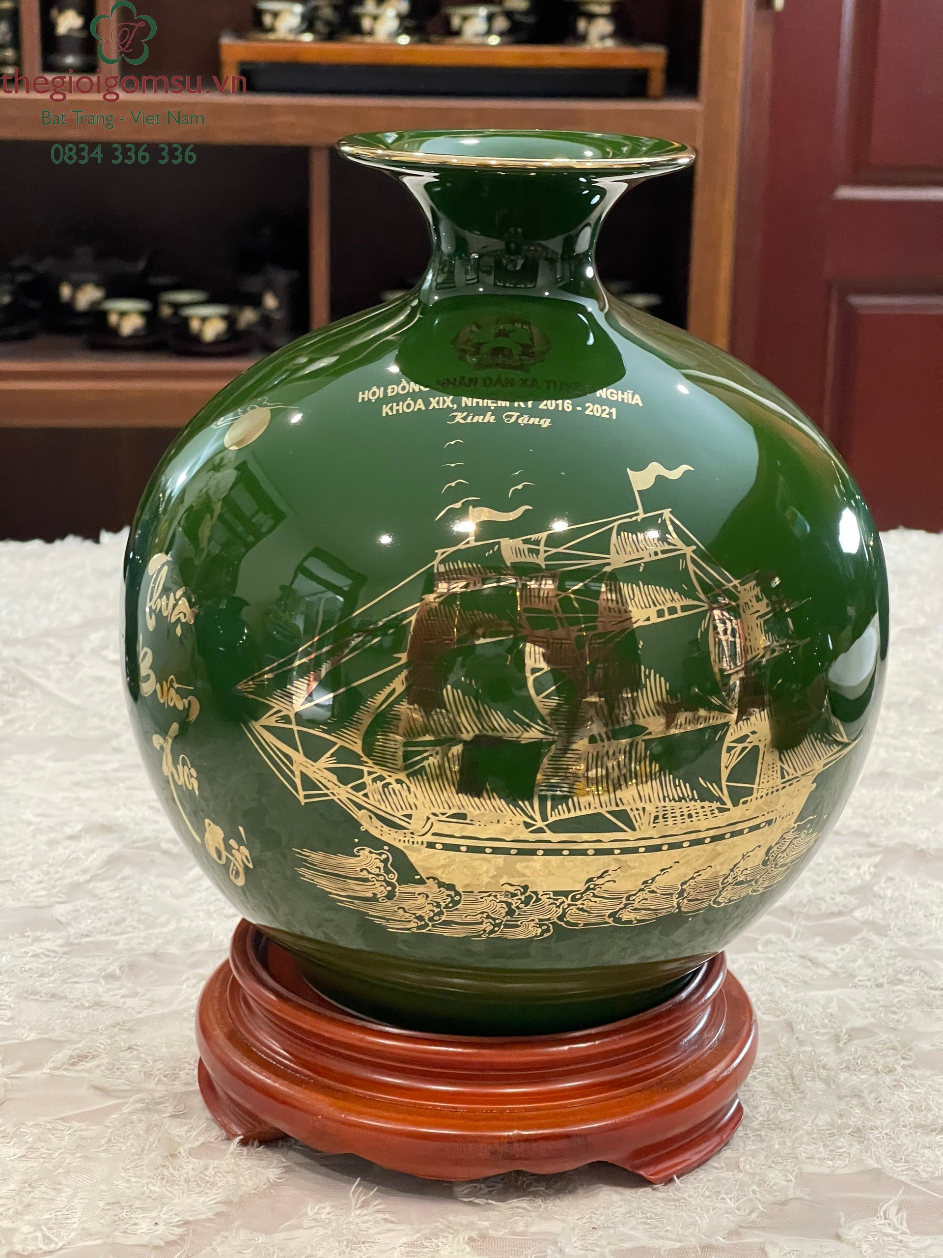 Bình hút Tài Lộc In Logo quà tặng Cơ Quan Đoàn Thể Nhà Nước