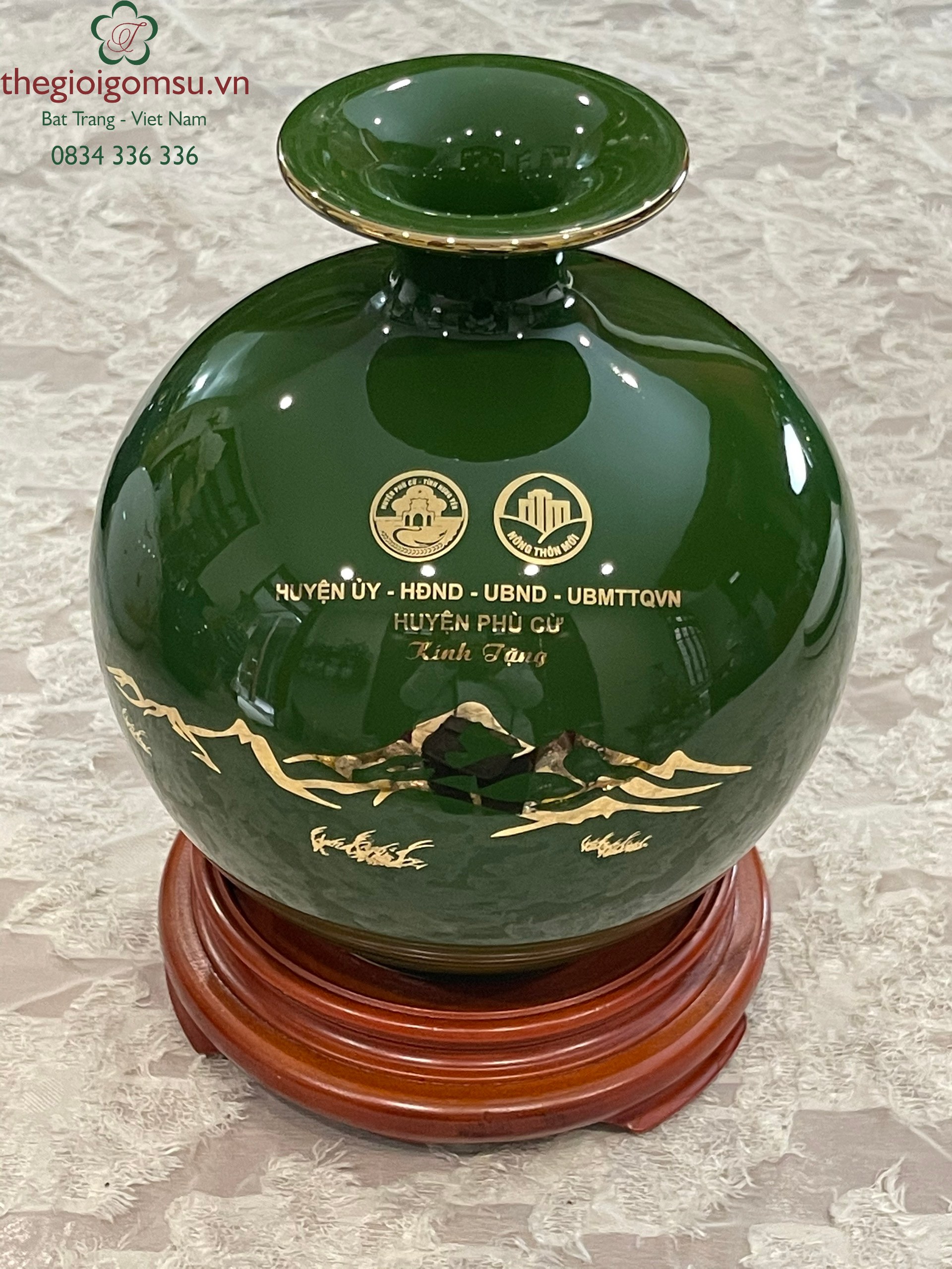 Bình hút Tài Lộc In Logo quà tặng Cơ Quan Đoàn Thể Nhà Nước