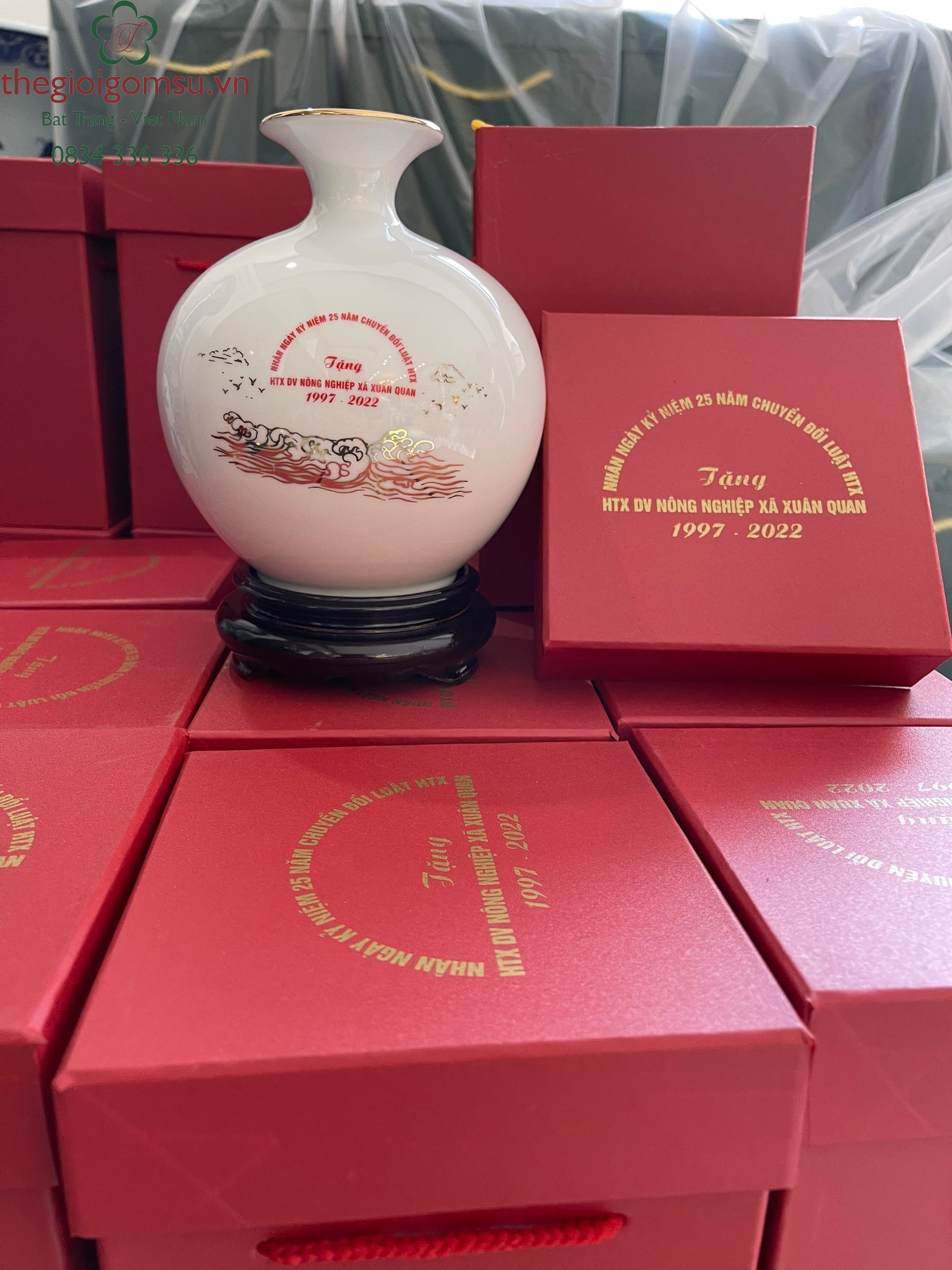 Bình hút Tài Lộc Thuận Buồm Xuôi Gió inlgo nền trắng ngọc