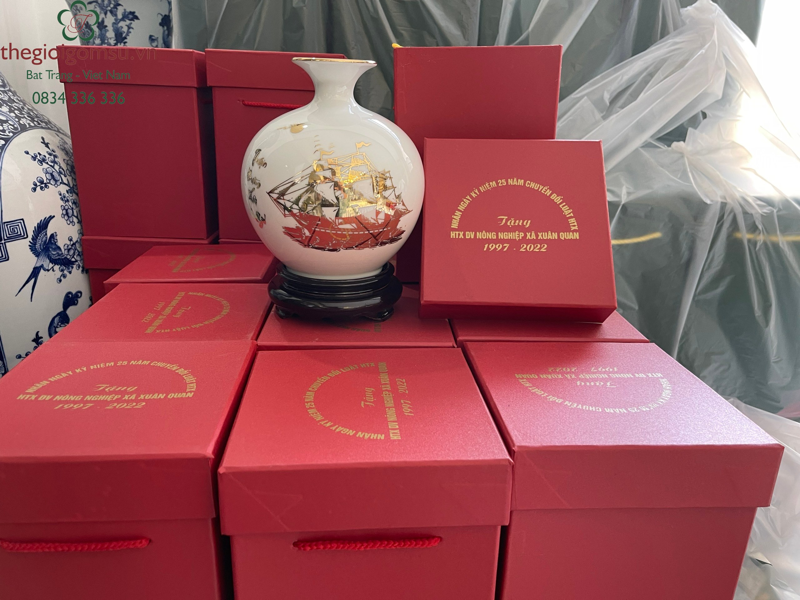 Bình hút Tài Lộc In Logo quà tặng Cơ Quan Đoàn Thể Nhà Nước