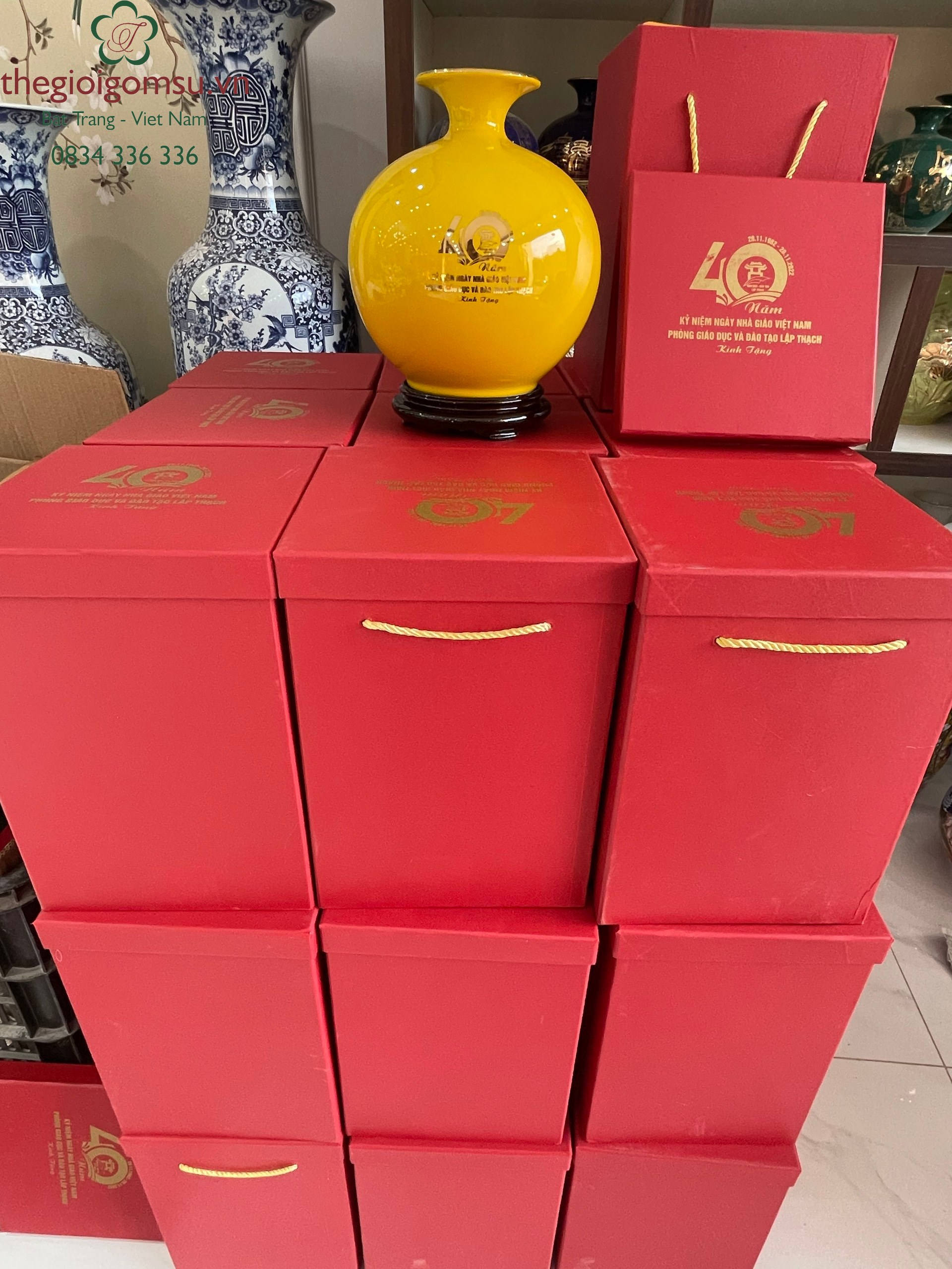 Bình hút Tài Lộc in logo tặng Thầy Cô nhân ngày Nhà Giáo Việt Nam 20/11