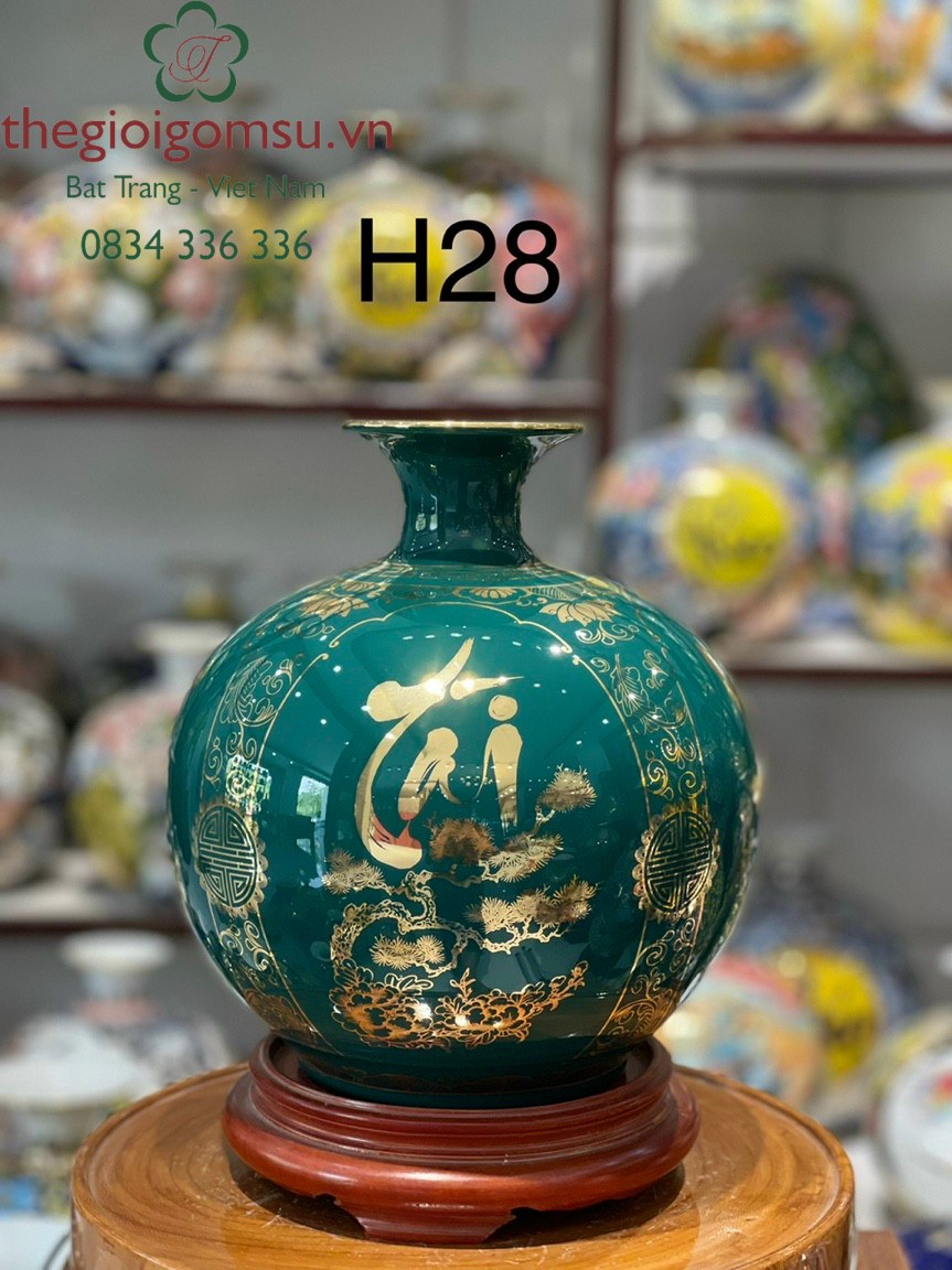 Bình hút Tài Lộc Tứ Cảnh Phúc - Đức -Tài - Lộc