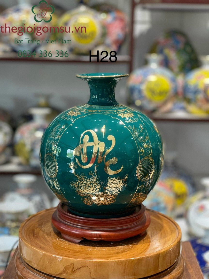 Bình hút Tài Lộc Tứ Cảnh Phúc - Đức -Tài - Lộc