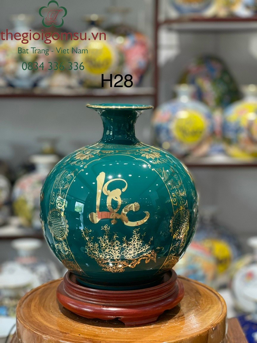 Bình hút Tài Lộc Tứ Cảnh Phúc - Đức -Tài - Lộc