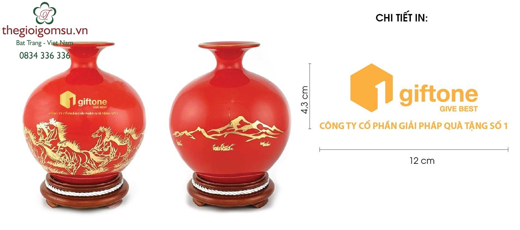 Bình Hút Tài Lộc  in logo theo Hợp Đồng