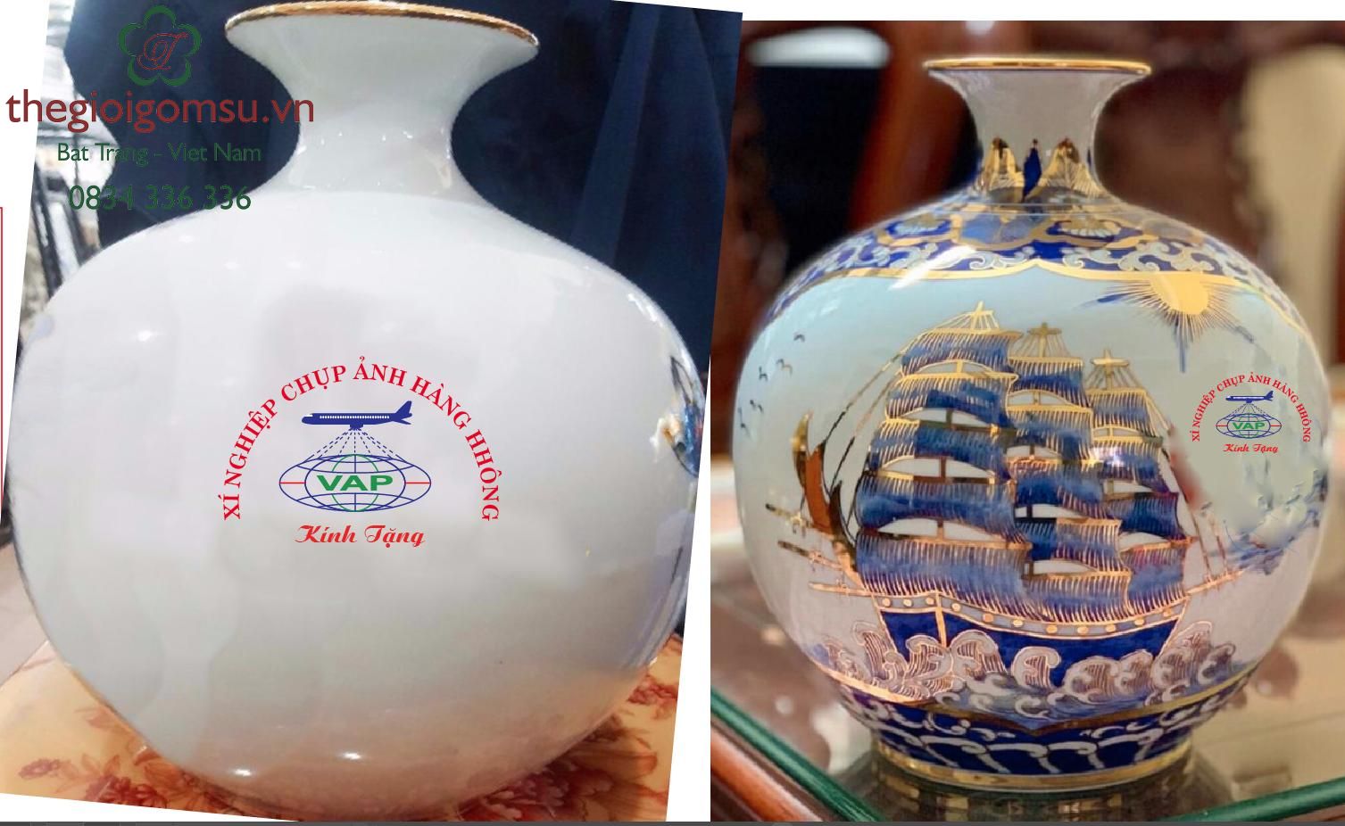 Bình Hút Tài Lộc  in logo theo Hợp Đồng