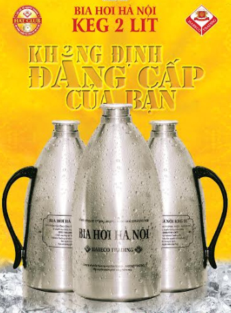 Bia Hơi Hà Nội keg 2 lít