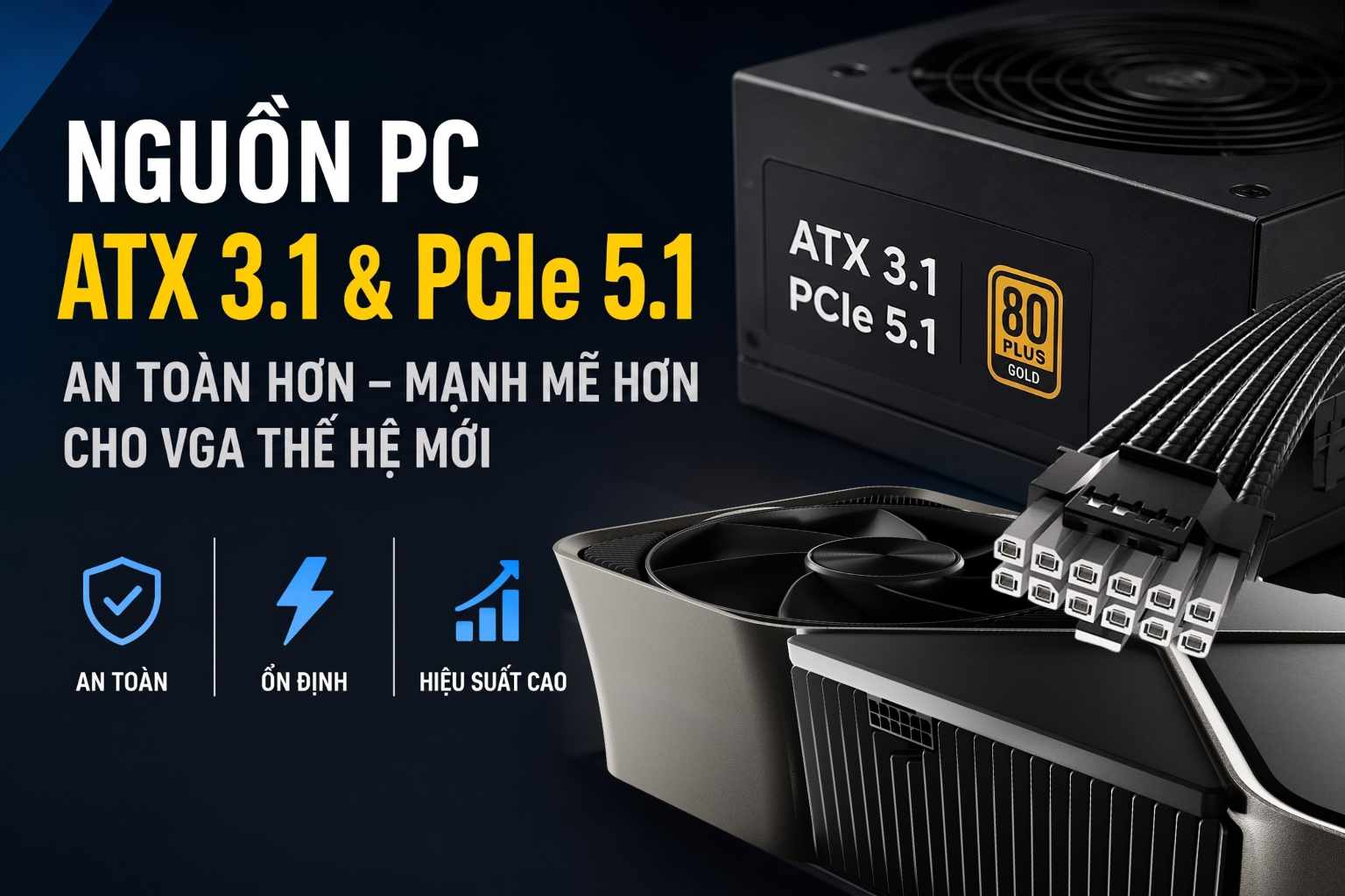 Nguồn PC Chuẩn ATX 3.1 & PCIe 5.1: 