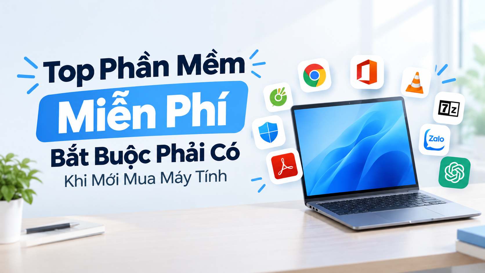 Top Phần Mềm Miễn Phí Bắt Buộc Phải Có Khi Mới Mua Máy Tính