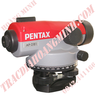 Máy thủy bình Pentax AP-281 chuyên dụng, mang lại kết quả đo cao độ ổn định trong thi công hạ tầng và kiểm tra mặt bằng công trình