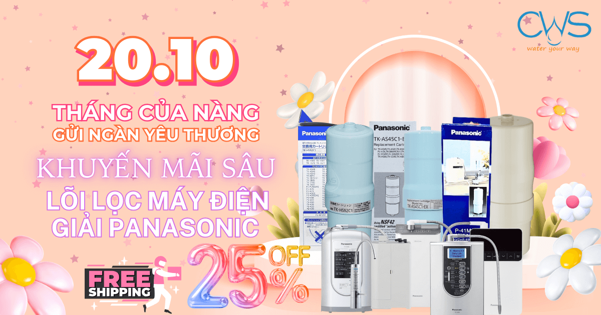 Giá Lõi Lọc Máy Điện Giải Panasonic Giảm Sốc 20/10