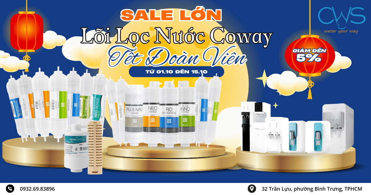 Giá Lõi Lọc Nước Coway - Siêu Sale Đậm Trung Thu 2025