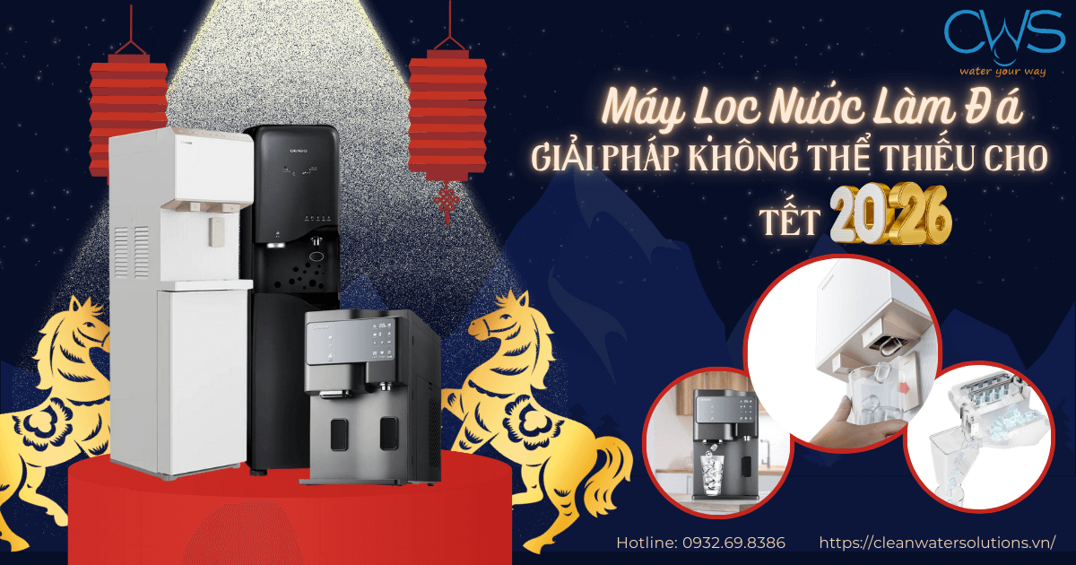 Máy Lọc Nước Làm Đá Không Thể Thiếu Cho Tết 2026