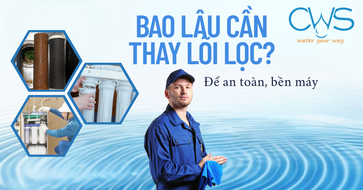 Thay lõi lọc nước bao lâu là tốt nhất?