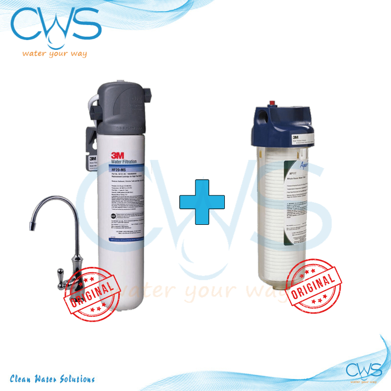 combo máy lọc nước 3M BREW 120-MS kèm lọc thô chính hãng