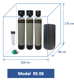 Máy làm mềm nước Rainsoft - EC5 - 250 CV x 2 Carbon (RS 6)