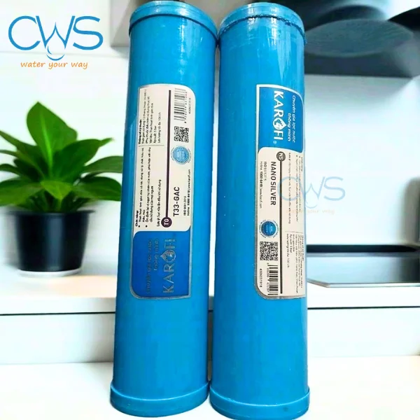 Ảnh Thực Tế Lõi Lọc Chức Năng Karofi T33-GAC Và Nano Silver