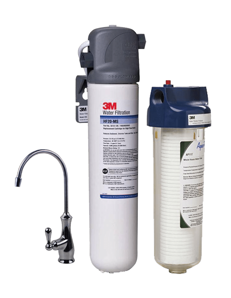 Combo máy lọc nước không dùng điện 3M BREW120-MS Kèm lọc thô cao cấp