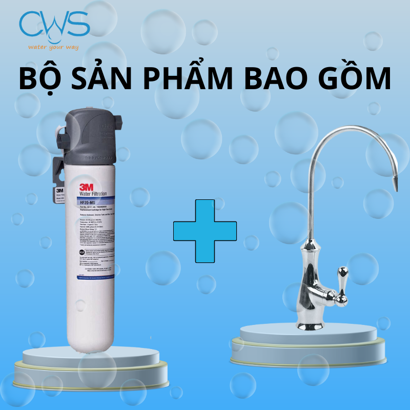 Máy lọc nước 3M BREW120-MS Kèm Vòi được thiết kế âm bồn