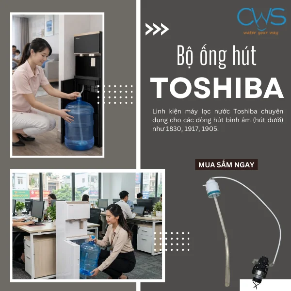 Bộ ống hút bình Toshiba chính hãng