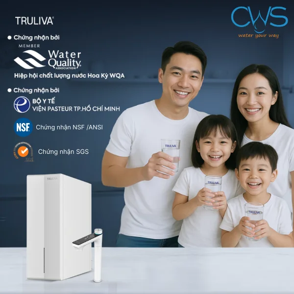 Các chứng nhận về chất lượng và sức khỏe của máy lọc nước Truliva UR61096H