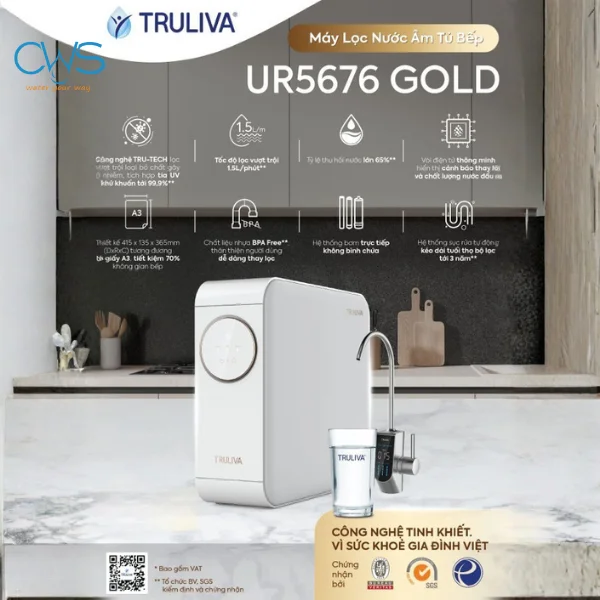 Các tính năng vượt trội trên máy lọc nước Truliva UR5676