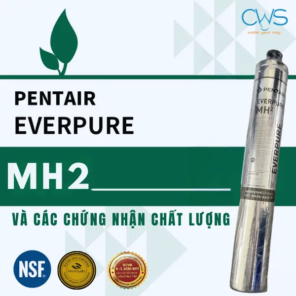 Các Chứng Nhận Về An Toàn Và Chất Lượng Của Lõi Lọc Nước Pentair Everpure MH2