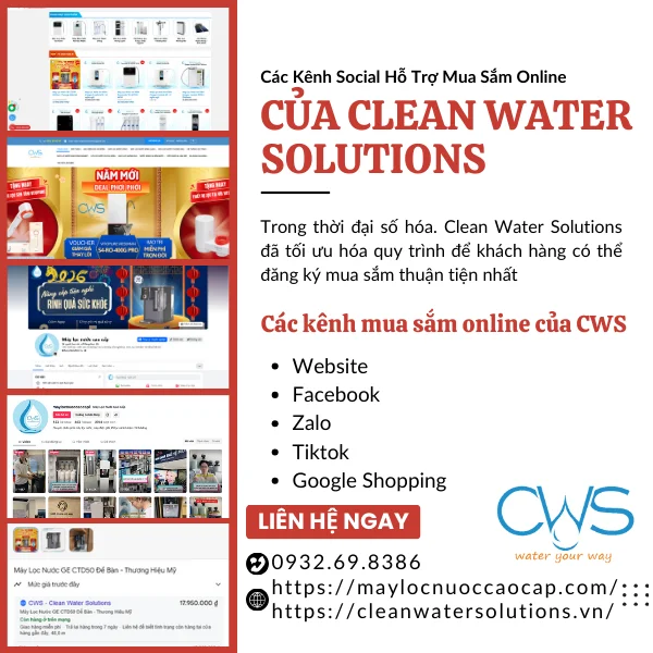 Các Kênh Social Hỗ Trợ Mua Sắm Online Của CWS