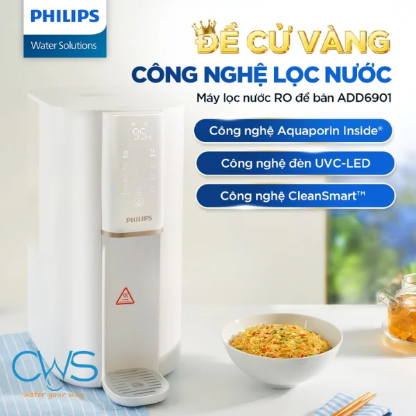 Các Tính Năng Vượt Trội Trên Máy Lọc Nước Philips ADD6901
