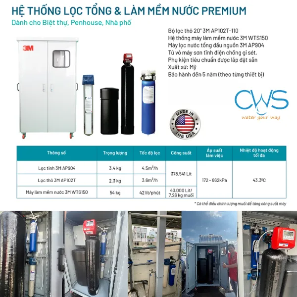 Cấu Tạo Của Hệ Thống Lọc Tổng 3M Aqua-Pure Full Và Chức Năng Từng Thiết Bị