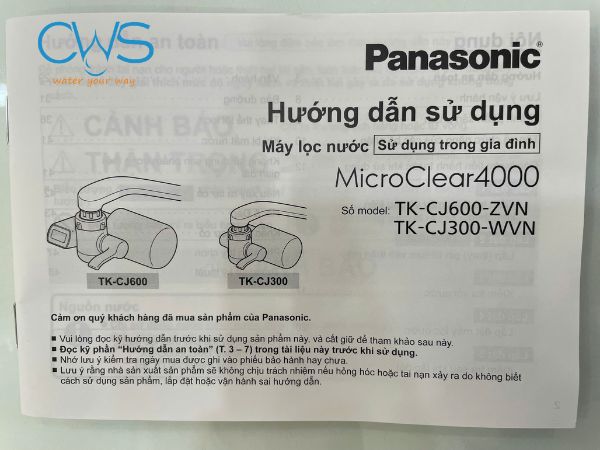 Có lắp vòi khác cho máy lọc nước Panasonic TK-CJ600 hay không?