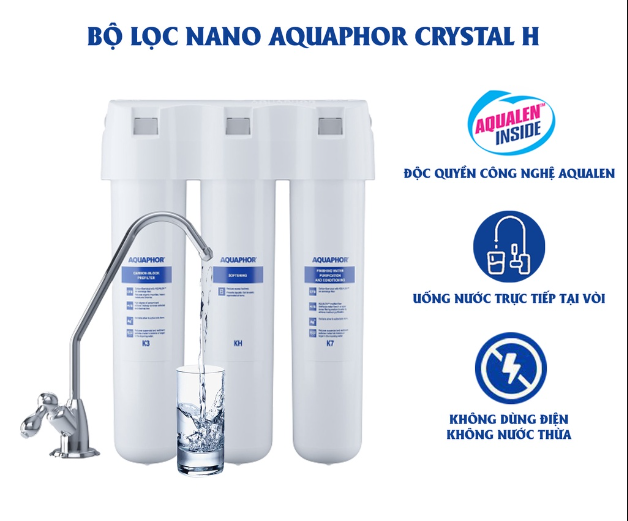 Máy lọc Aquaphor kết hợp cây làm nóng lạnh nước Toshiba