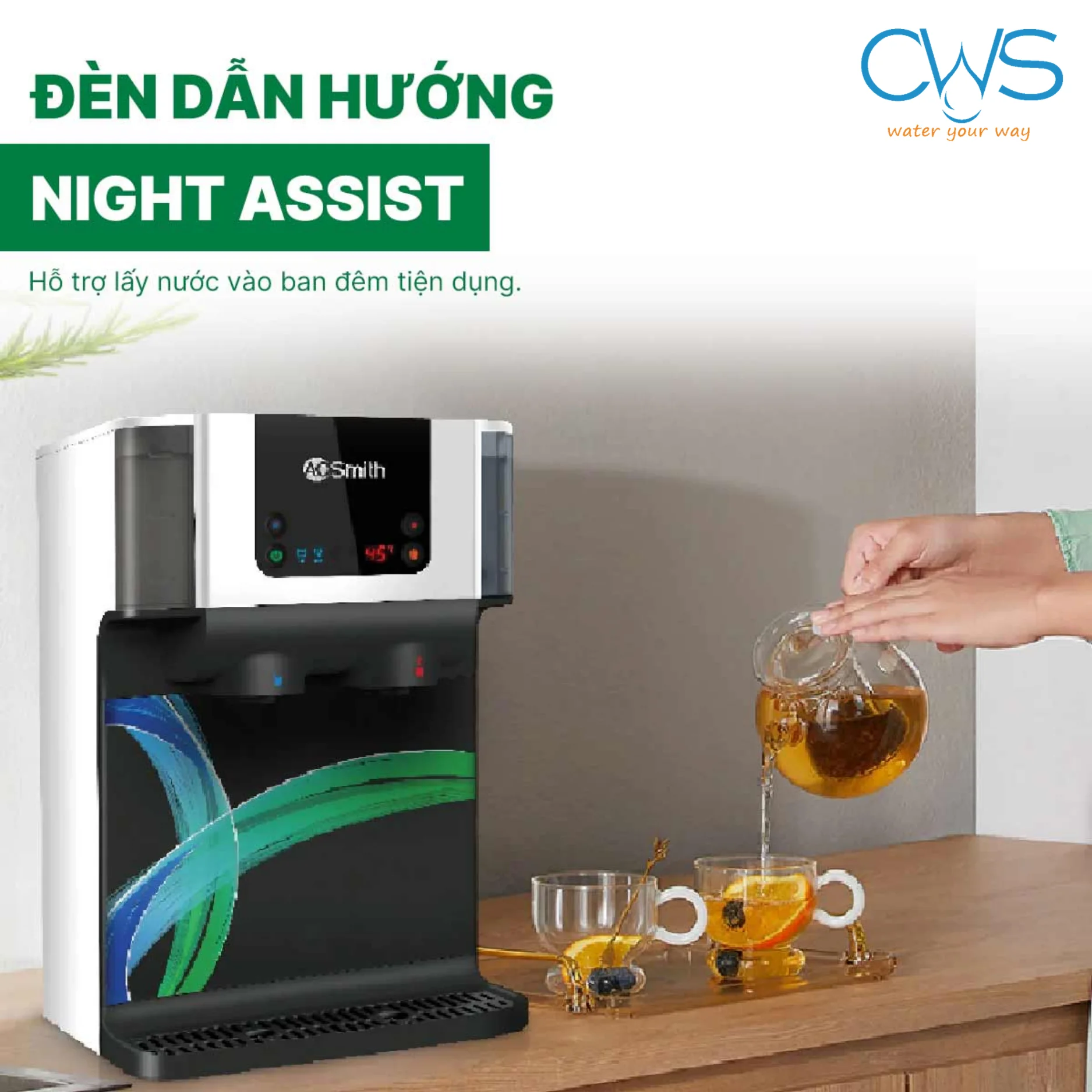 Công Nghệ Night Assist Hỗ Trợ Pha Sữa Ban Đêm Thuận Tiện Hơn