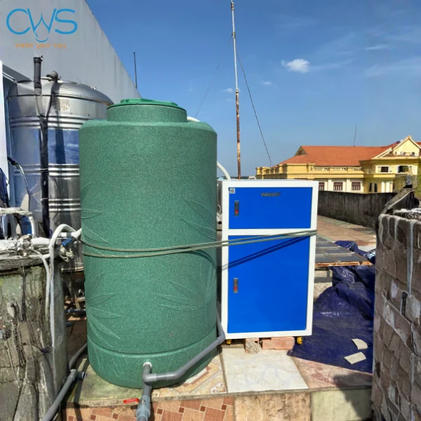 Hệ thống lọc nước nha khoa bao gồm máy lọc nước bán công nghiệp và bồn kháng khuẩn WAVELIFFE