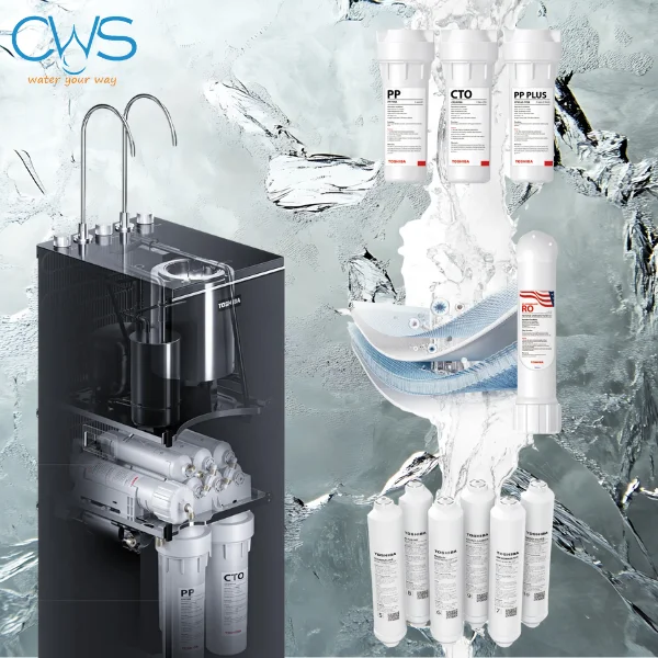 Hệ Thống Lõi Lọc 10 Cấp Của Máy Lọc Nóng Lạnh Toshiba TWP-WA3SVN(K)