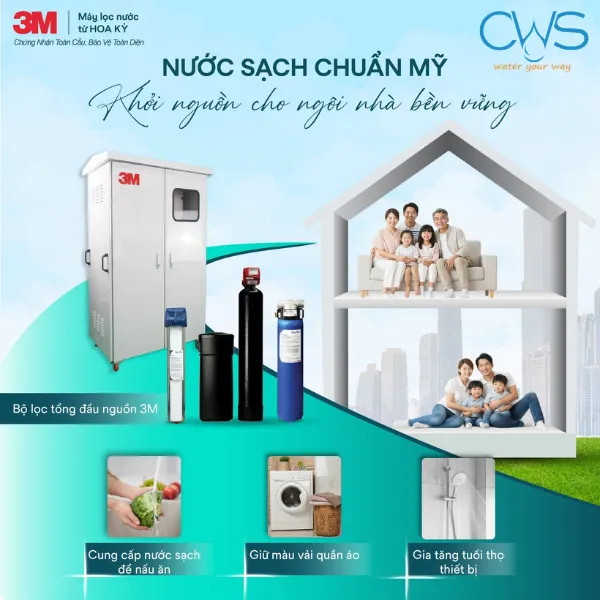 Hệ Thống Lọc Tổng 3M Aqua-Pure Full Cho Nhà Ở Và Biệt Thự - Chuyên Combo Lọc Cặn, Khử Clo Và Làm Mềm Nước